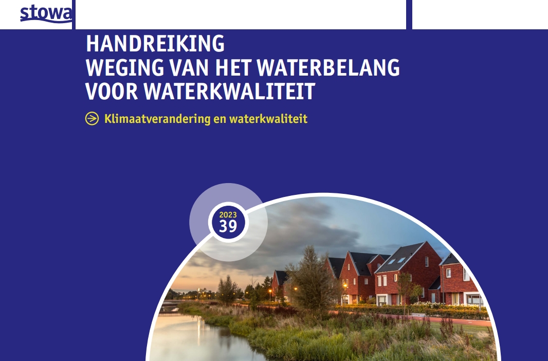 Waterkwaliteit bij ruimtelijke plannen: een handreiking voor ontwerpers en toetsers